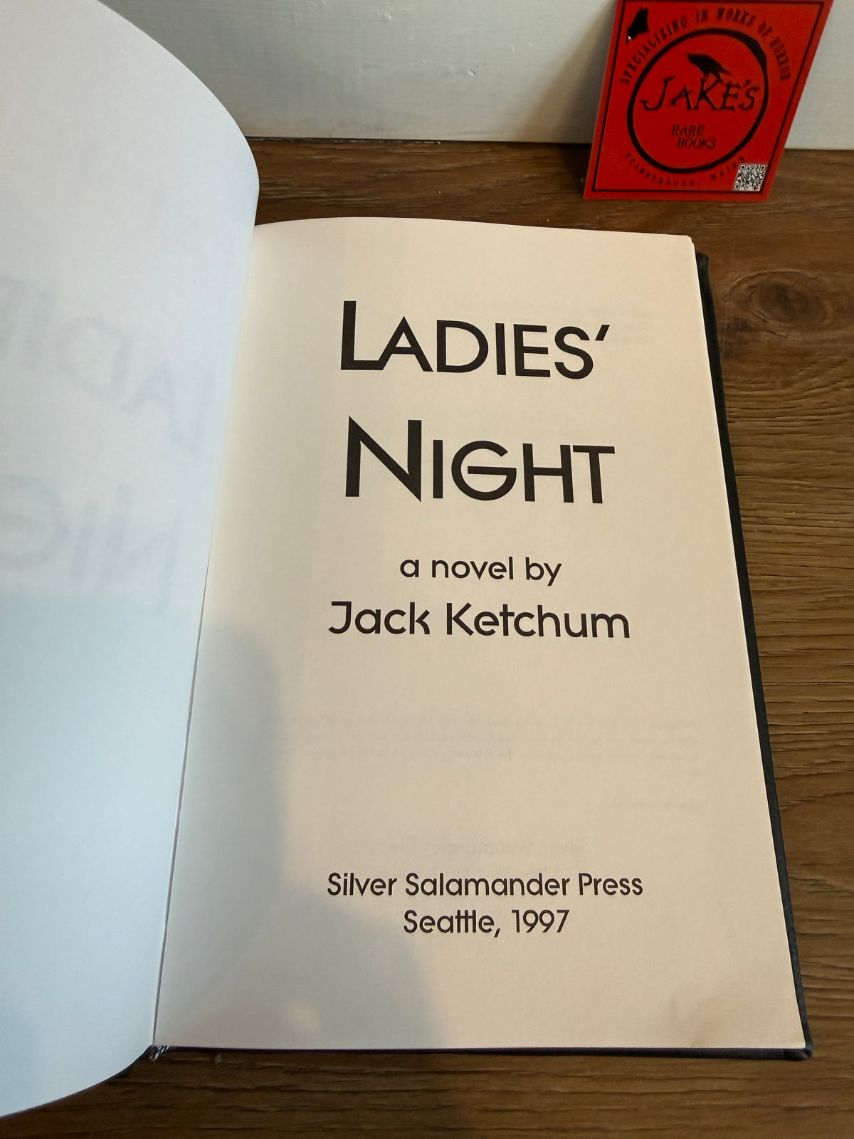 Jack Ketchum, Ladies Night, Lettered Edition, Silver Salamander Press