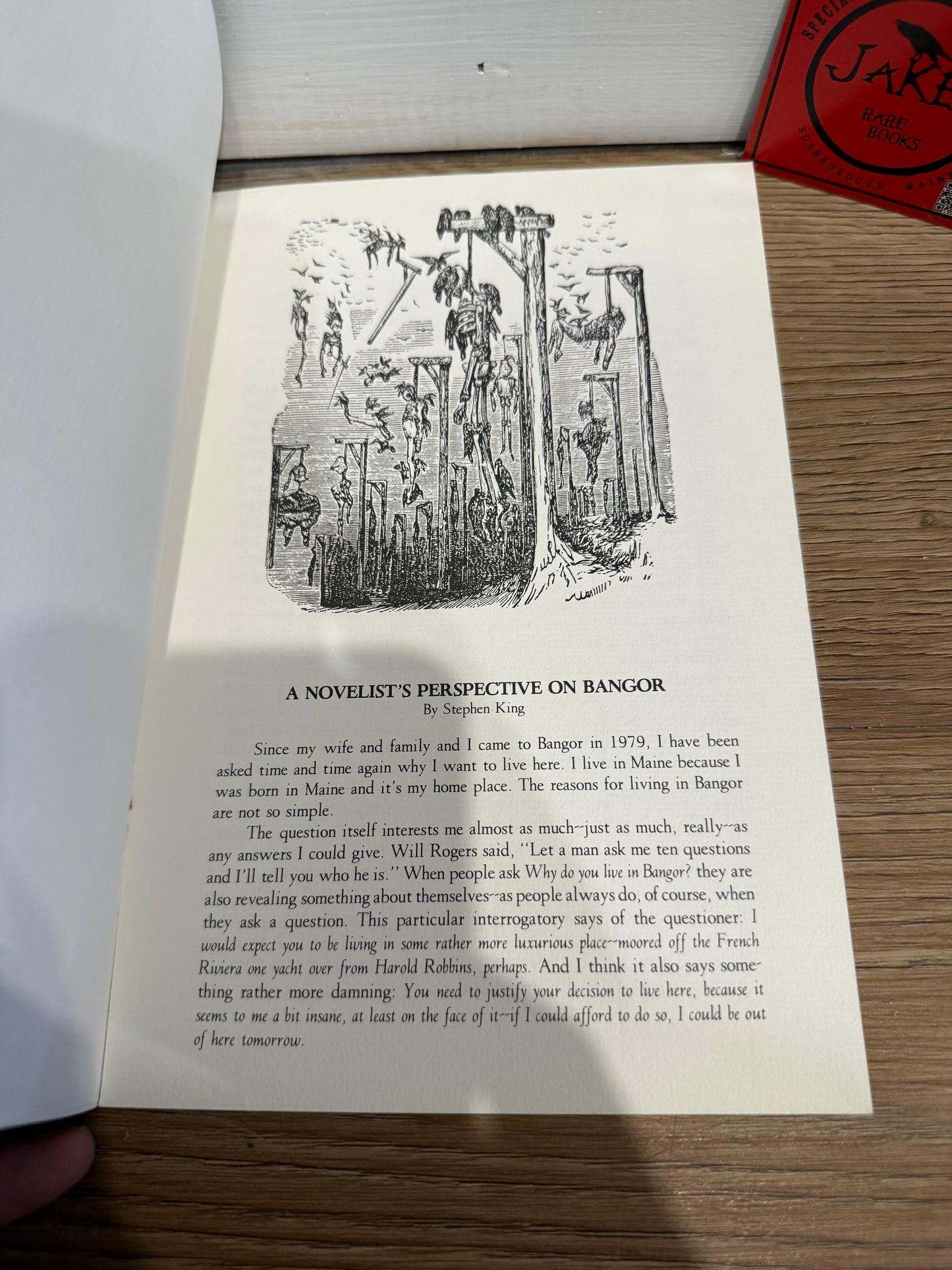 Stephen King, Black Magic & Music, Bangor Historical Society
