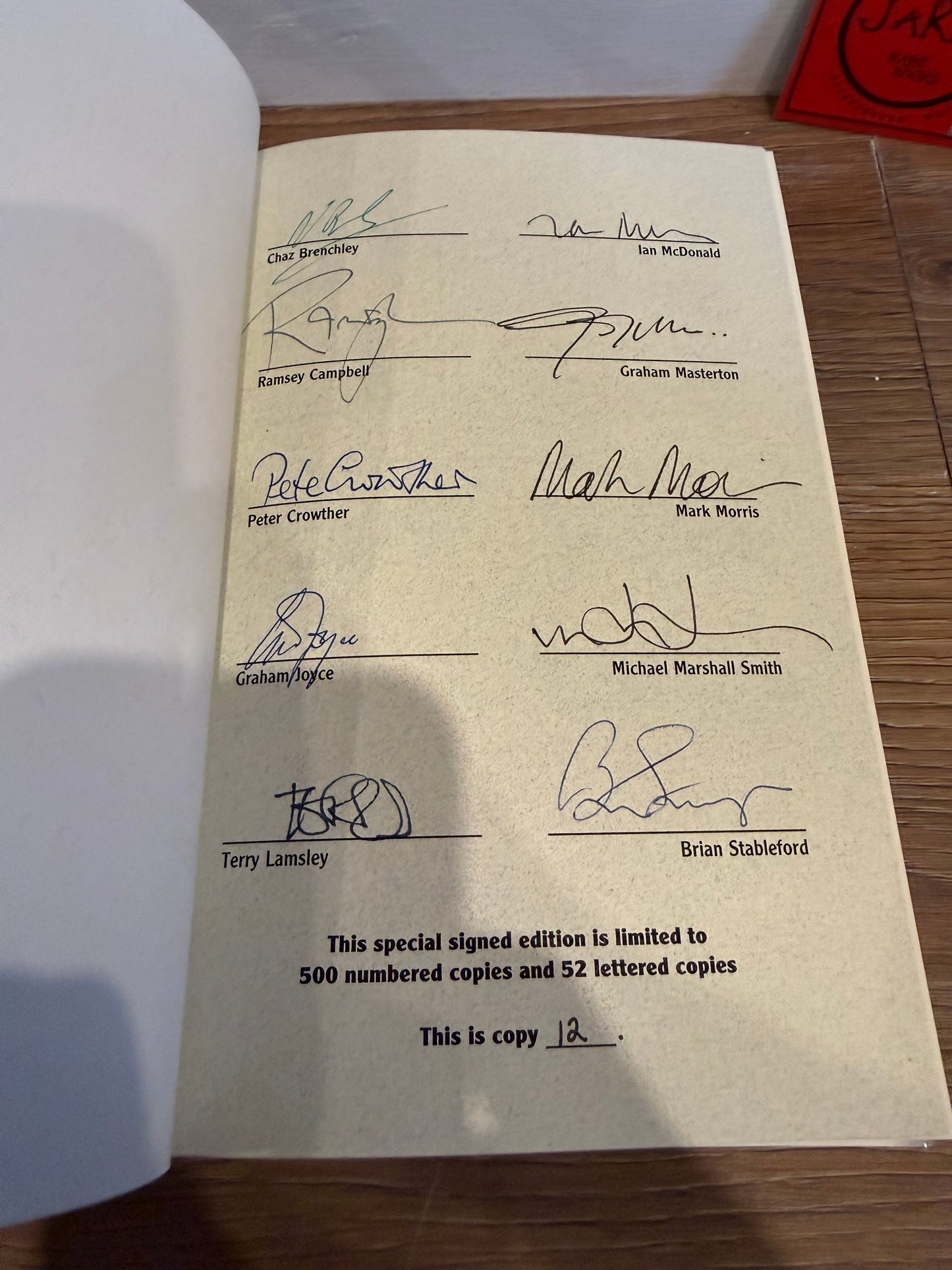 Peter Crowther, Taps and Sighs, Signed Limited #12, Subterranean Press