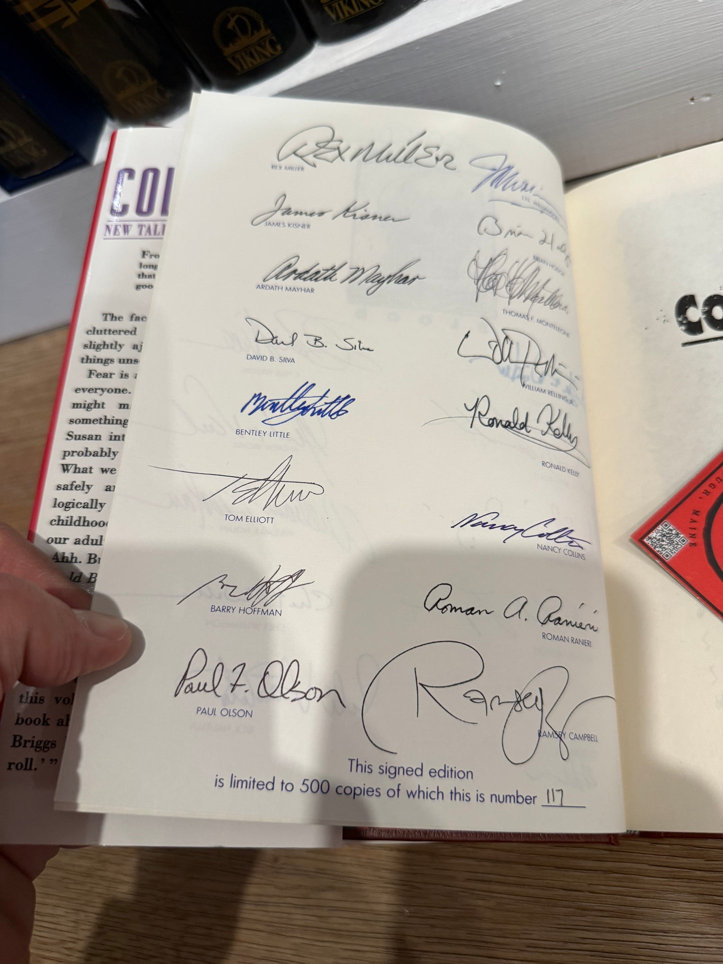 Cold Blood, Signed/Limited #117. MANY Signatures, Ziesing Publishing