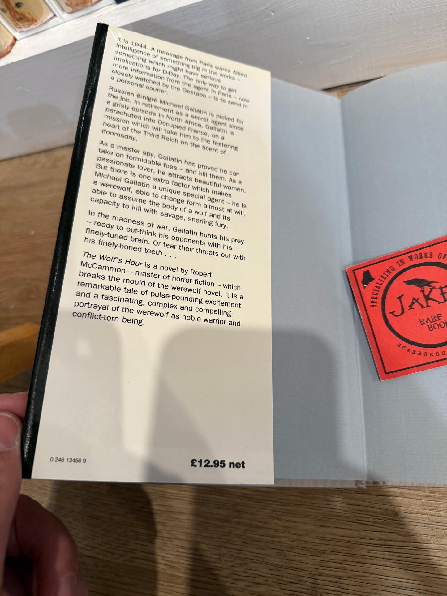 Robert McCammon, Wolf’s Hour, UK First Edition, SIGNED, Grafton