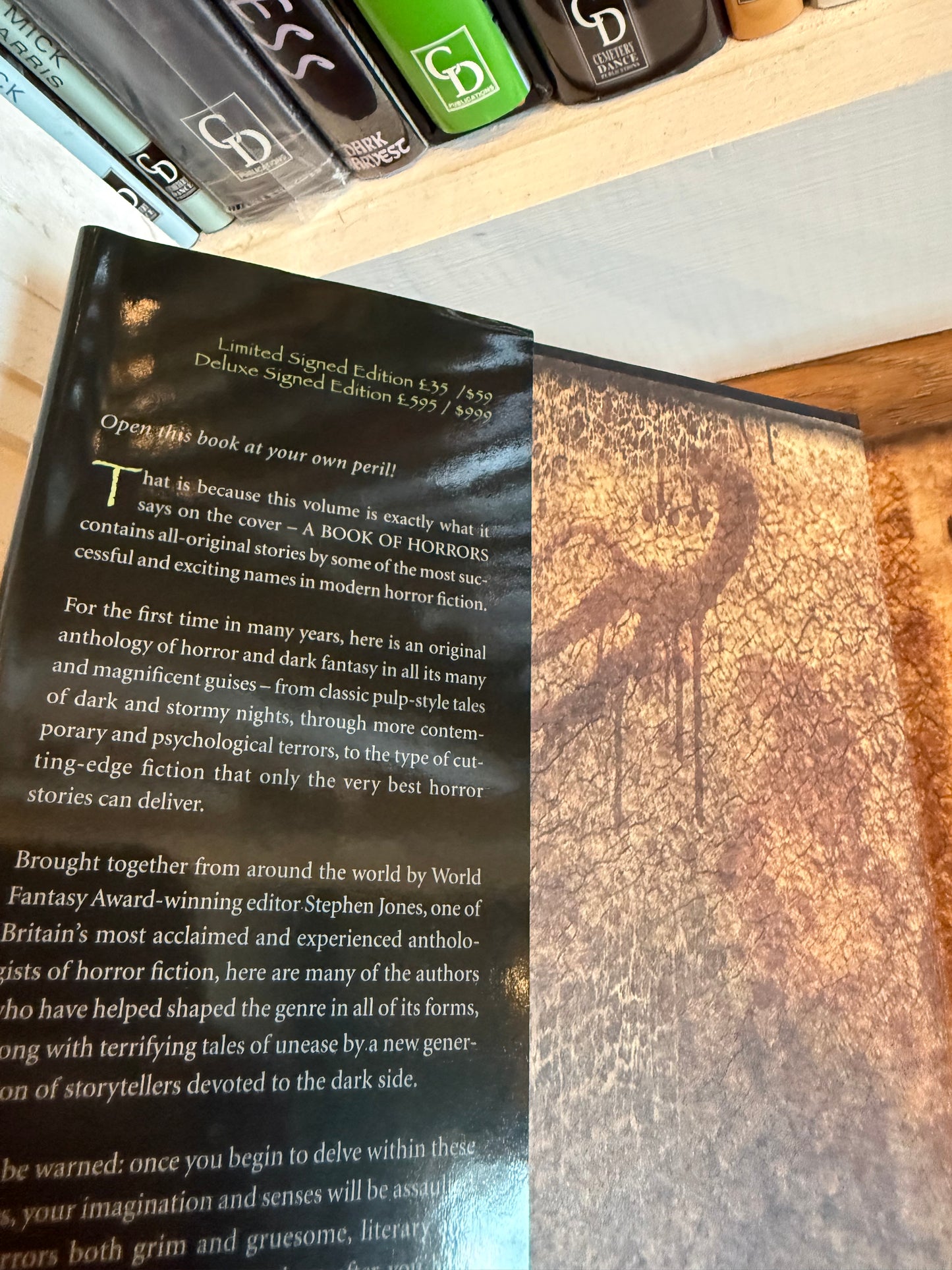 A Book of Horrors, Signed Limited #92, PS Publishing/Cemetery Dance