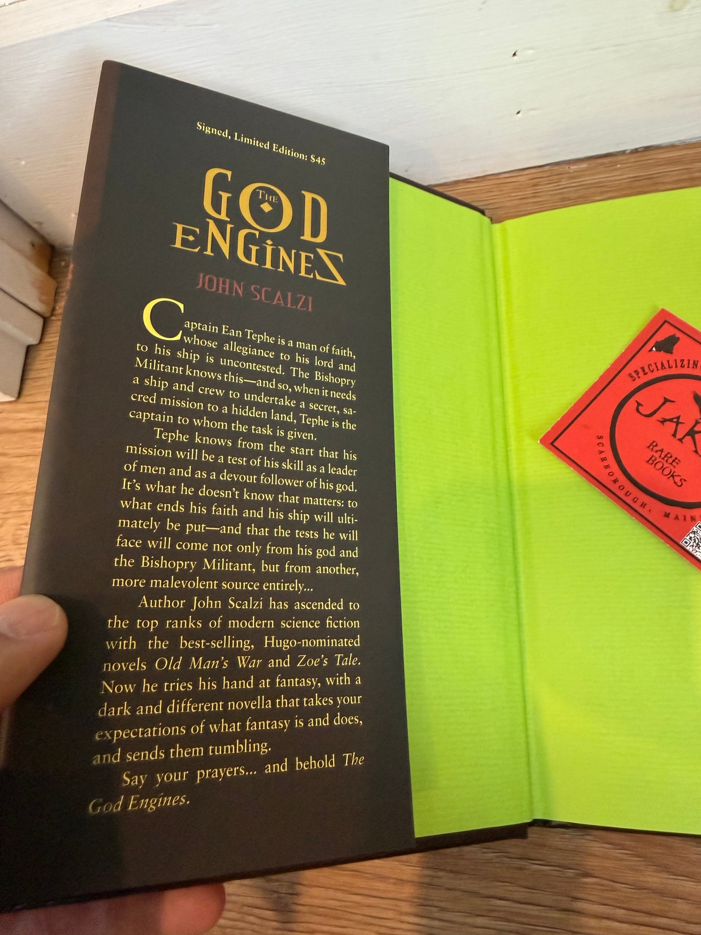 John Scalzi, The God Engines, Signed/Limited #12, Subterranean Press