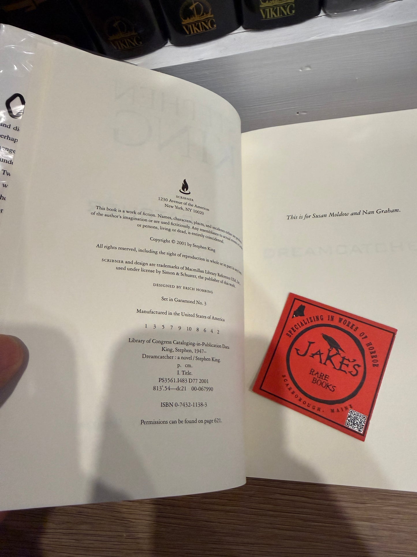 Stephen King, Dreamcatcher, First Edition, Scribner