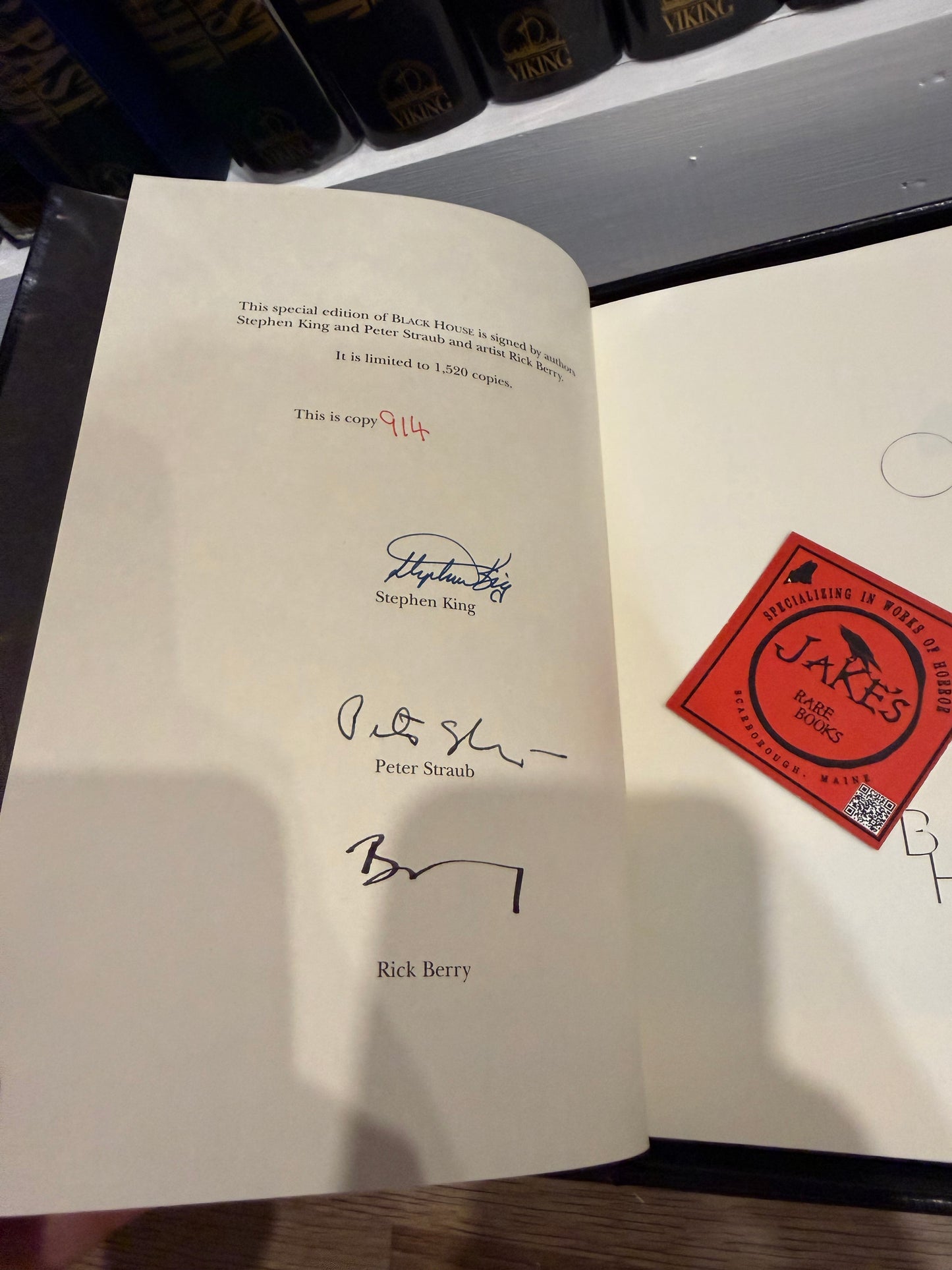 Stephen King, Black House, Signed/Limited #914, Grant Publishing