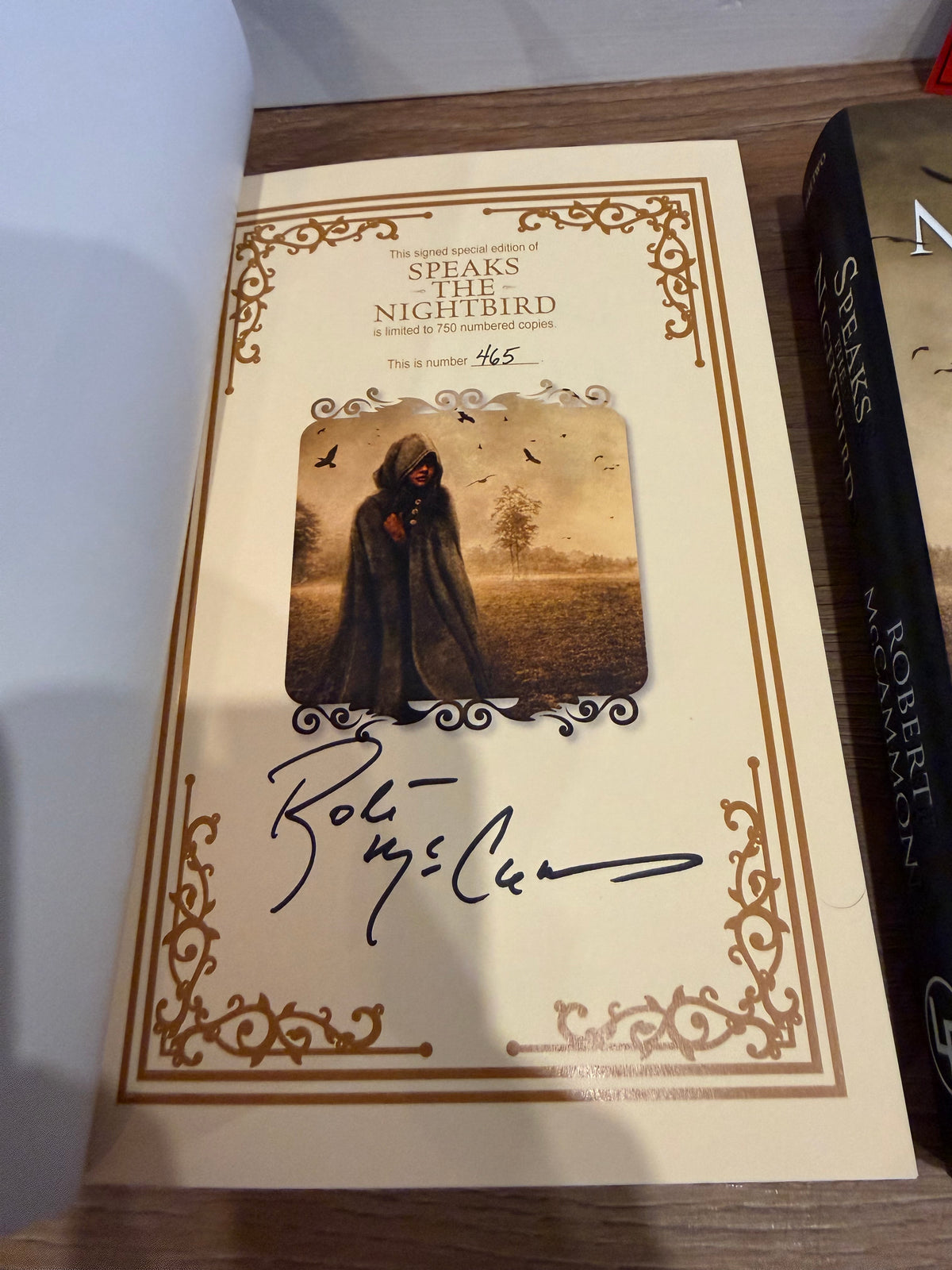 Robert McCammon, Speaks the Nightbird, Signed Limited Edition, Lividian Publications