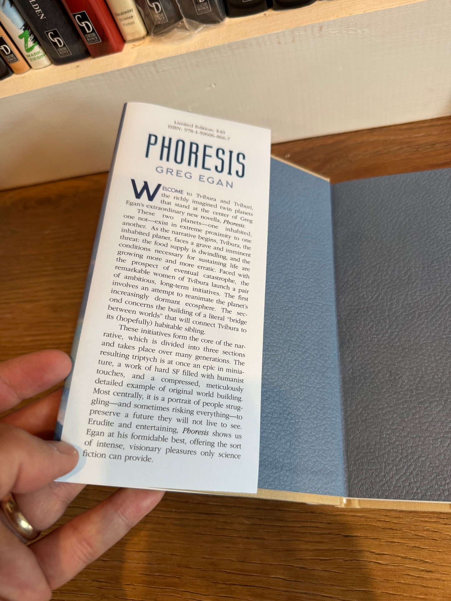 Greg Egan, Phoresis, Limited #12, Subterranean Press