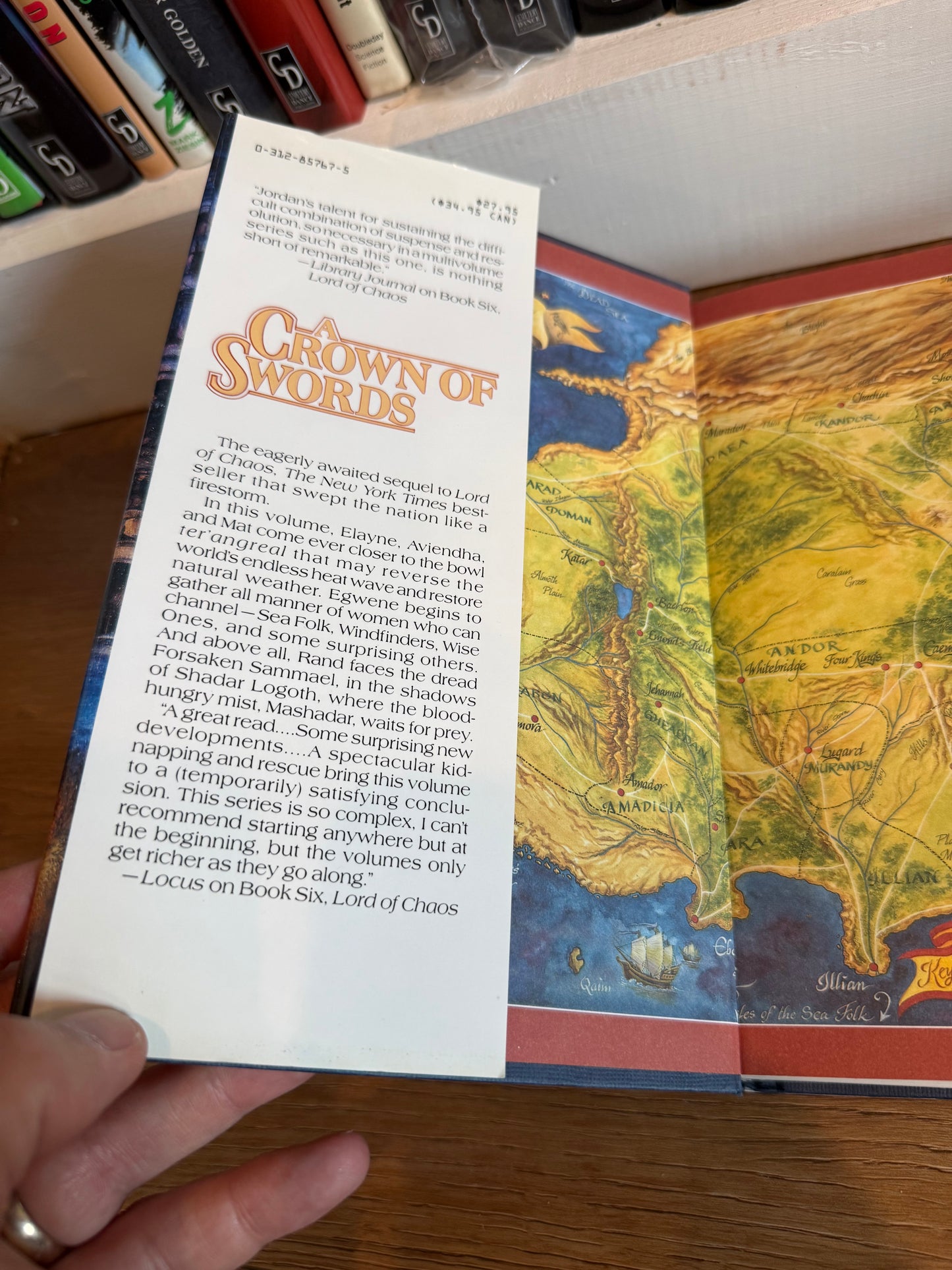 Robert Jordan, A Crown of Swords, Signed First Edition, Tor Publishing