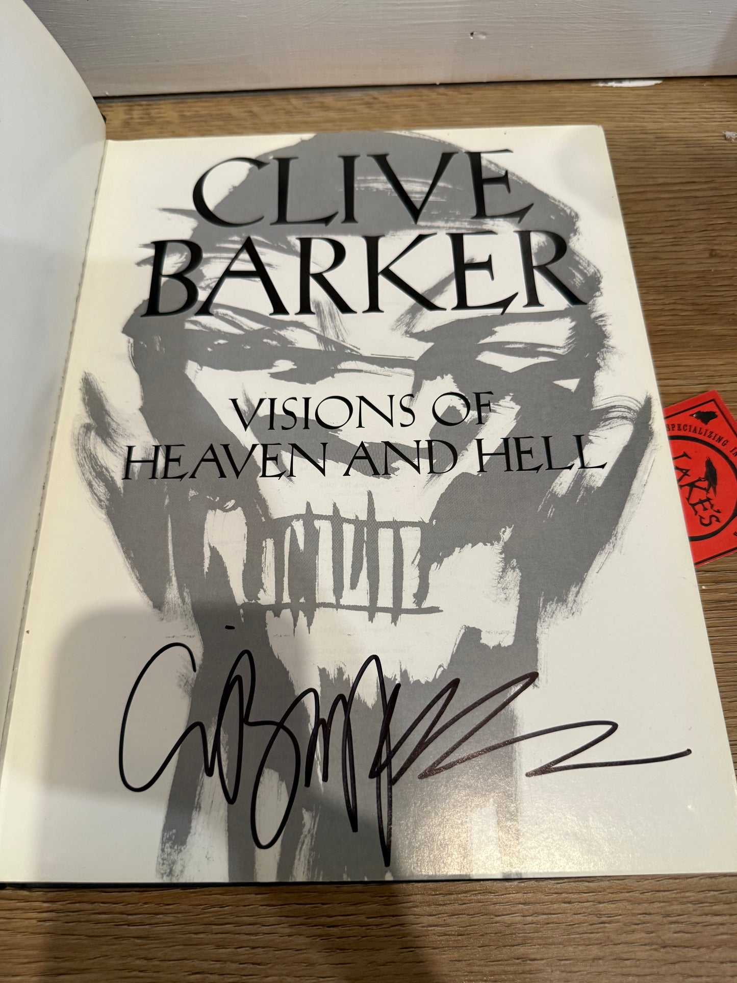 Clive Barker, Visions of Heaven and Hell, First Edition, SIGNED