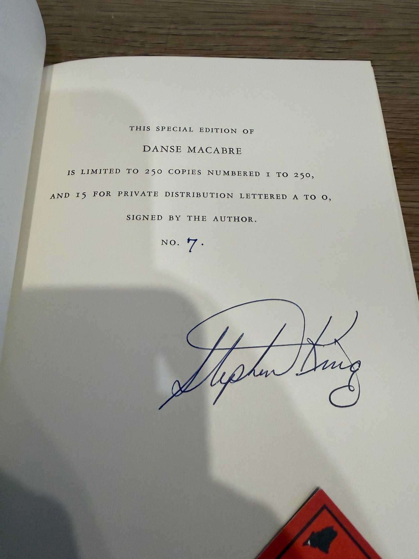 Stephen King, Danse Macabre, Signed/Limited #7, Everest House