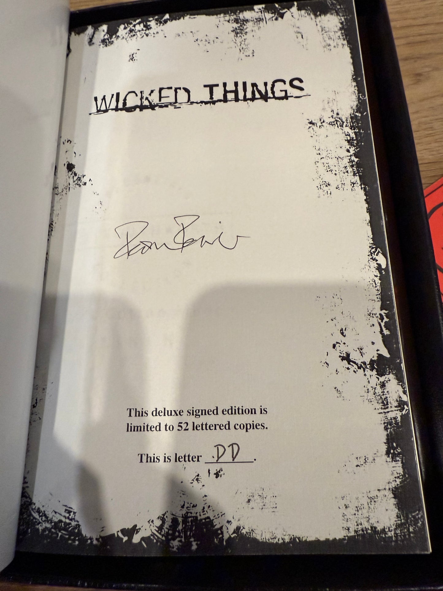 Thomas Tessier, Wicked Things, Letter DD, Cemetery Dance