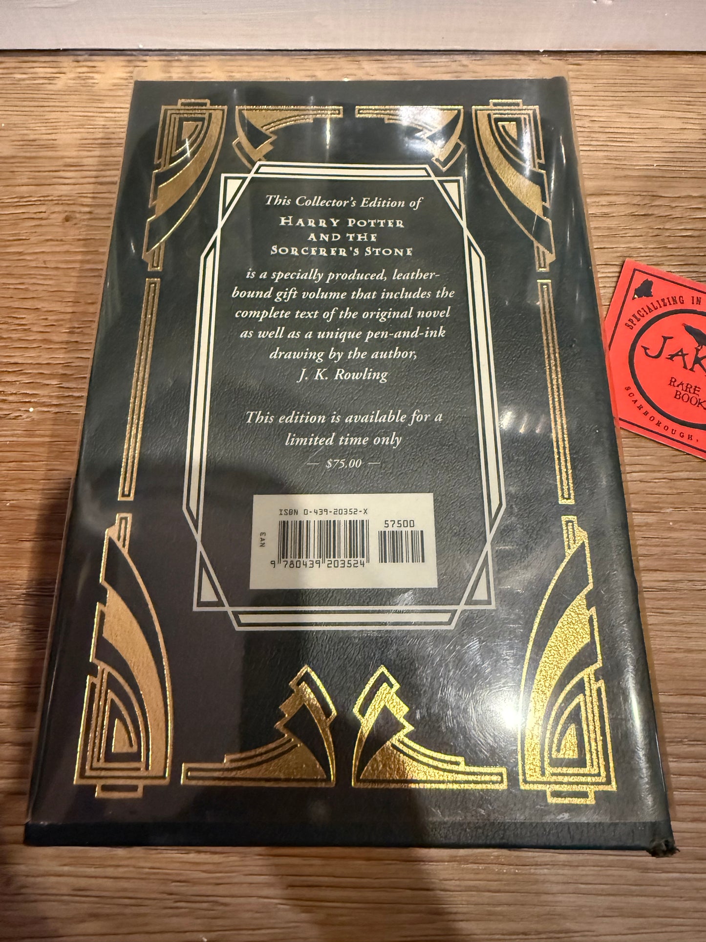 J.K. Rowling, Harry Potter and the Sorcerer’s Stone, Limited Collector’s Edition