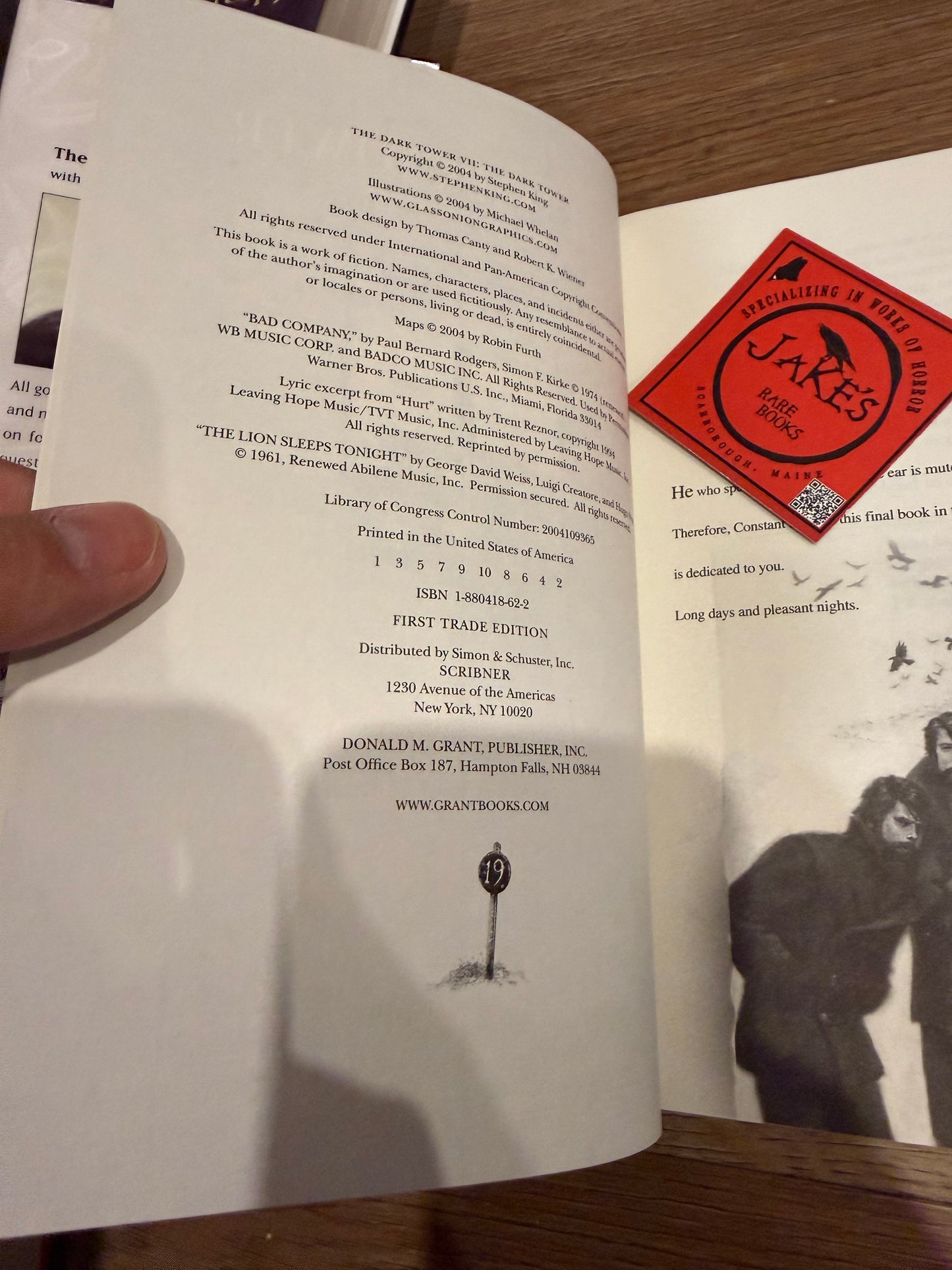 Stephen King, Dark Tower Books V-VII, First Editions, Grant Publishing