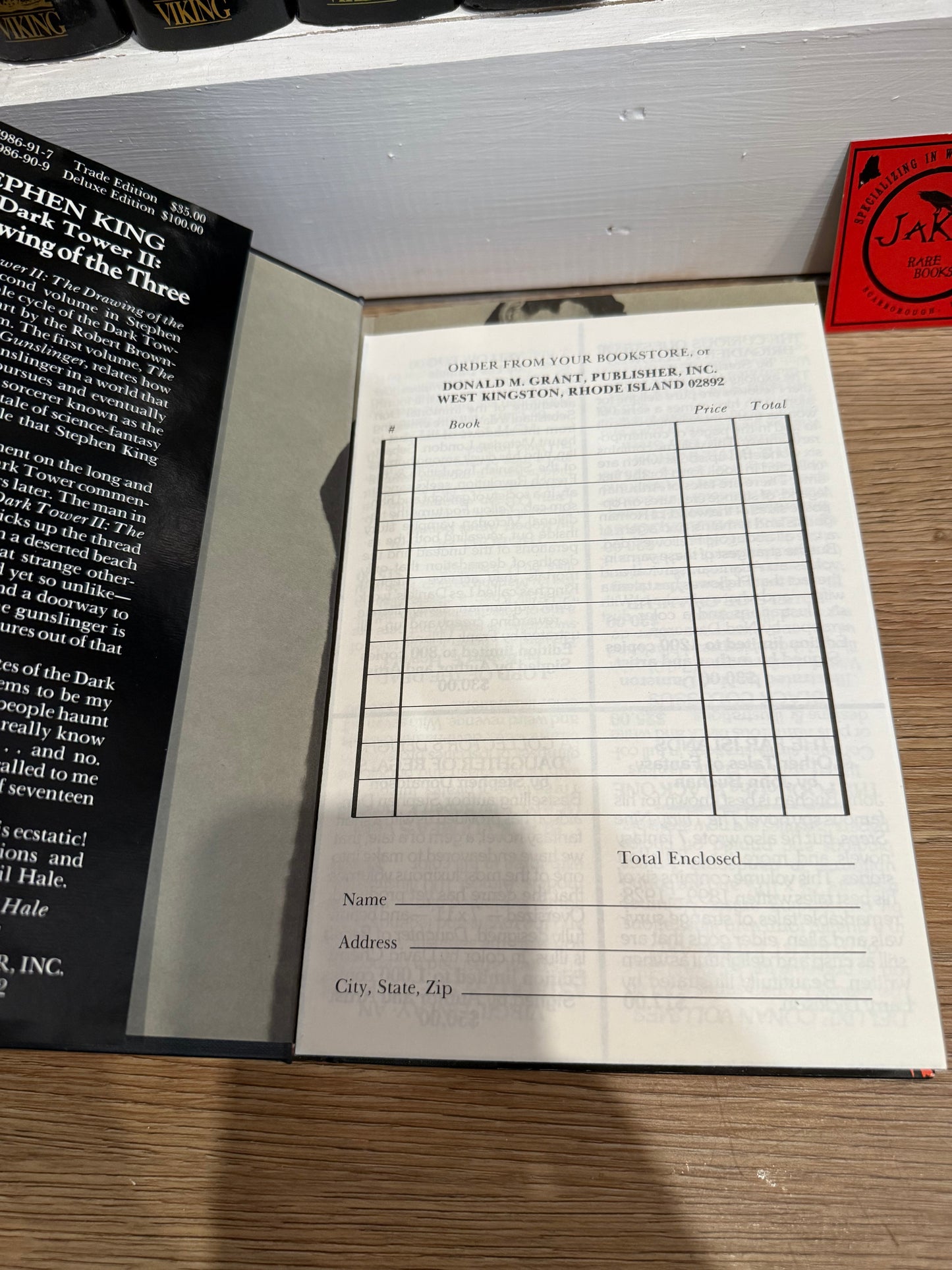 Stephen King, Drawing of the Three, First Printing, Grant Publishing