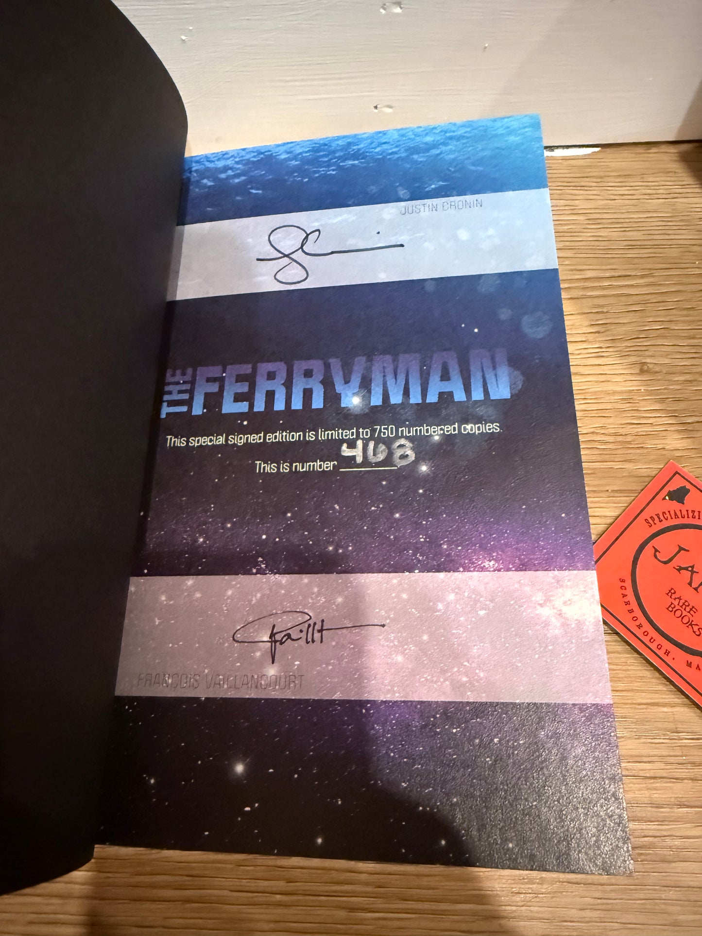 Justin Cronin, The Ferryman, Signed/Limited Edition, Lividian Publications