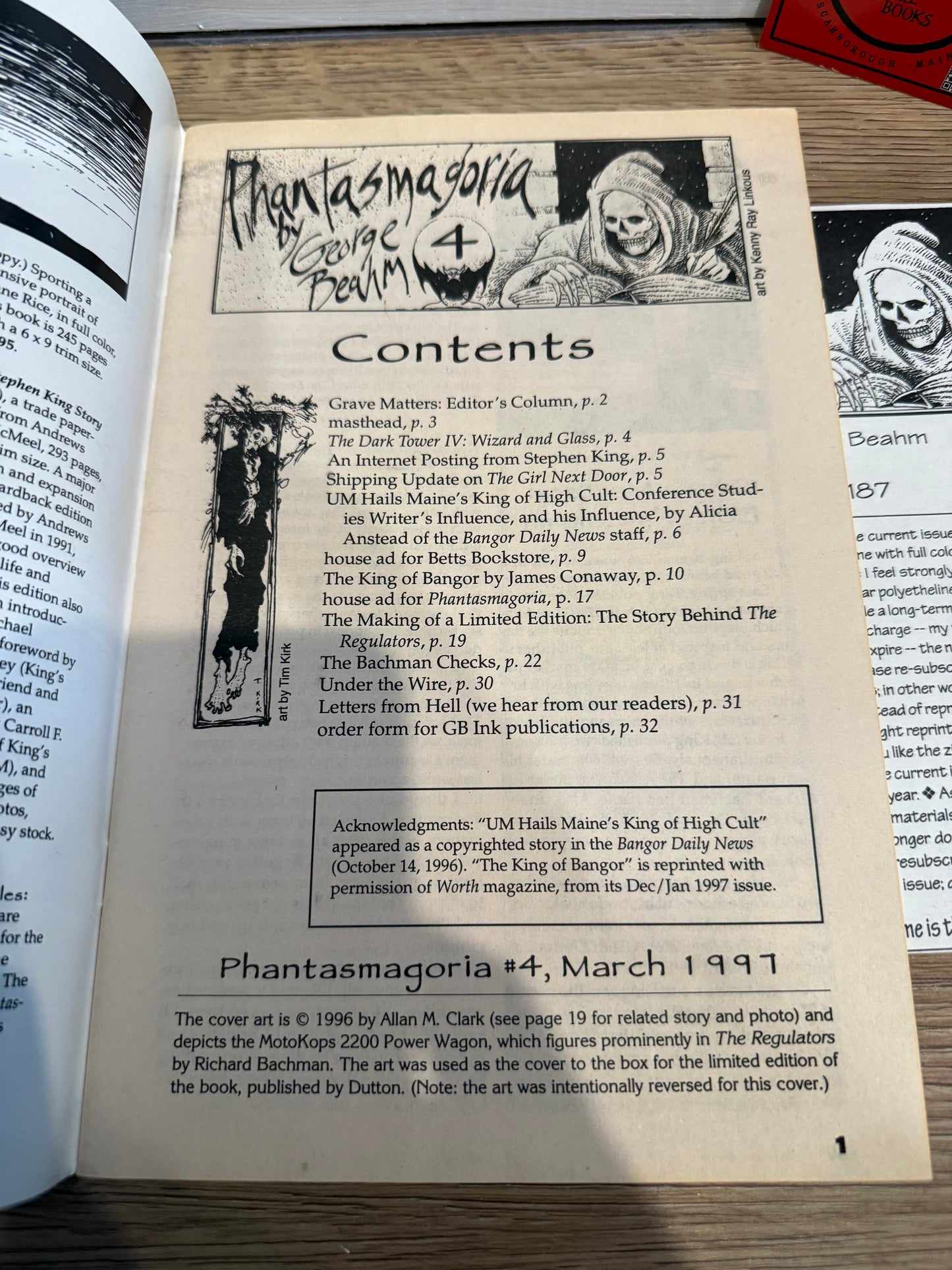 George Beahm, Phantasmagoria Magazine, Issue #4