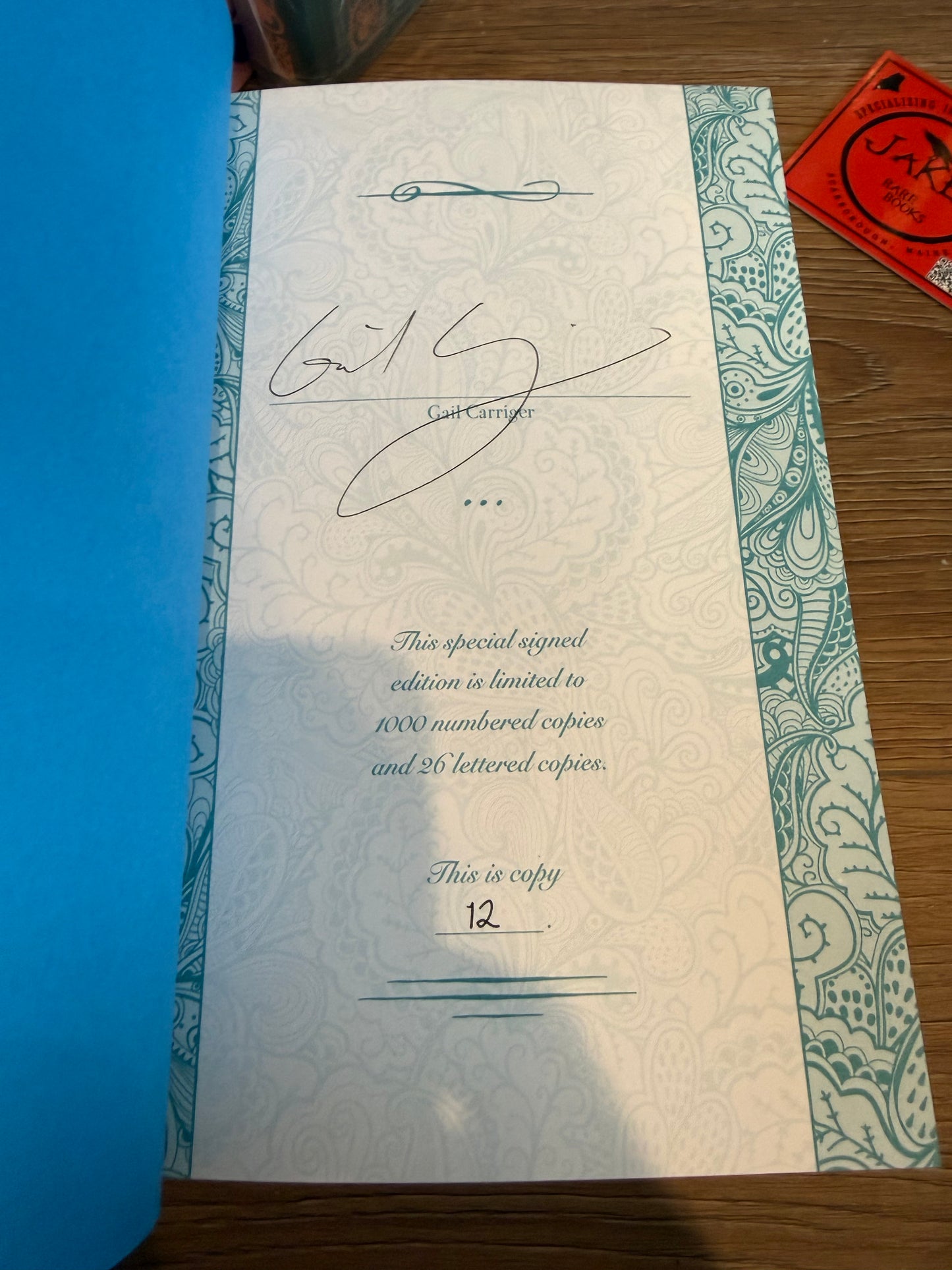Gail Carriger, Matching Signed Limited #12 Set, Subterranean Press