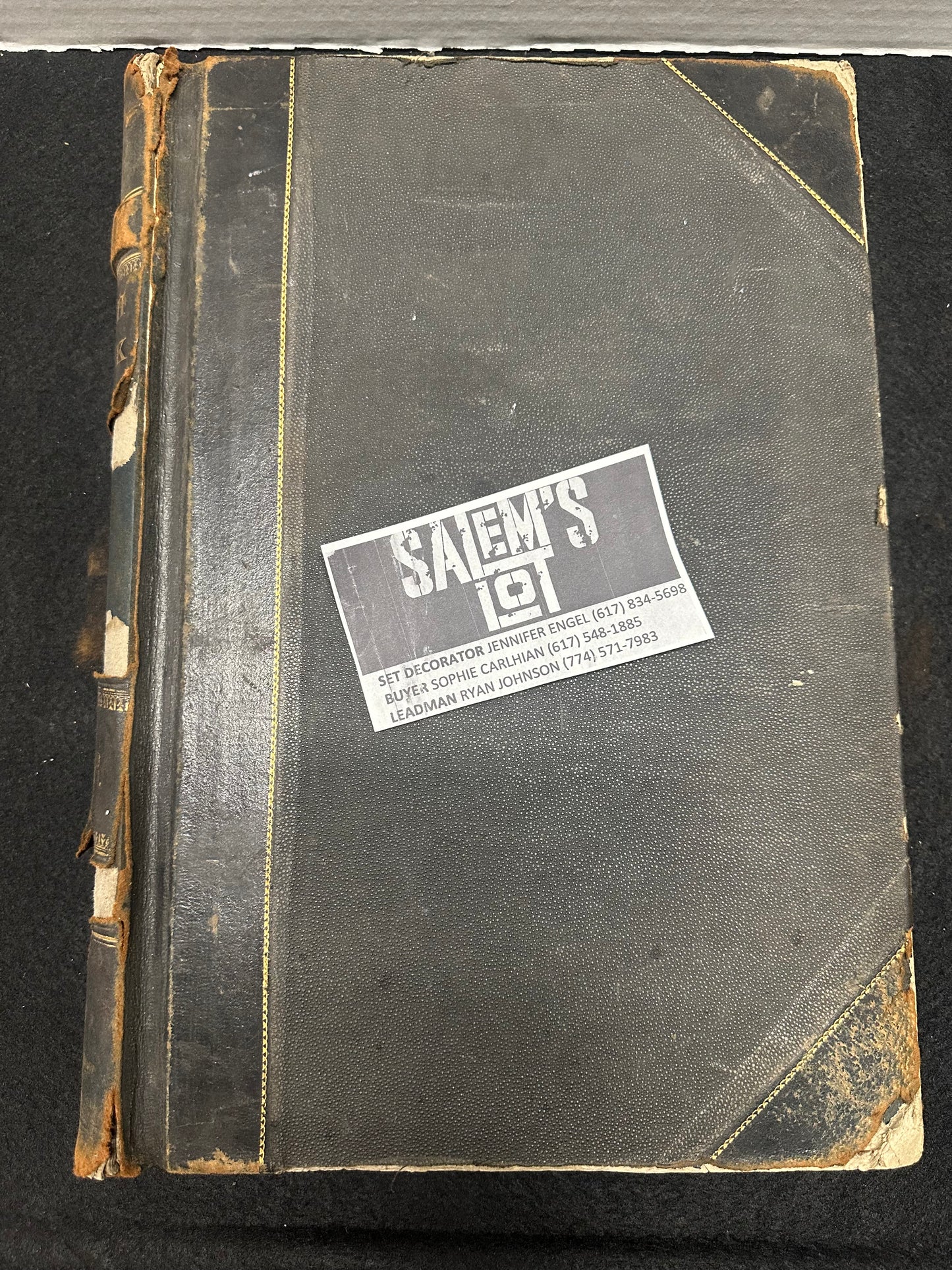 Stephen King, Salem’s Lot, Screen Used, Antique Handwritten Ledger