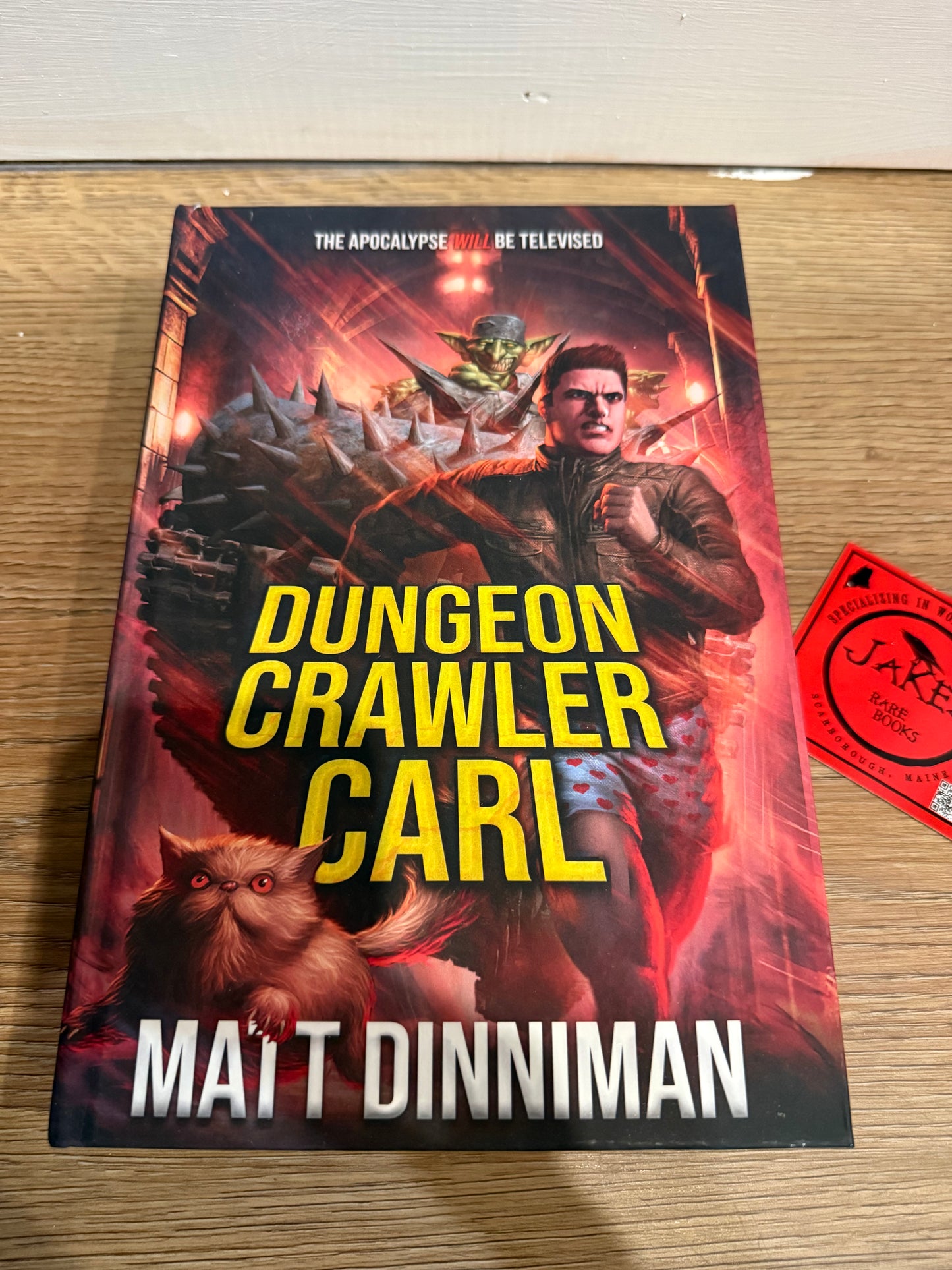 Matt Dinniman, Dungeon Crawler Carl, First Edition HARDCOVER, SIGNED, Dandy House