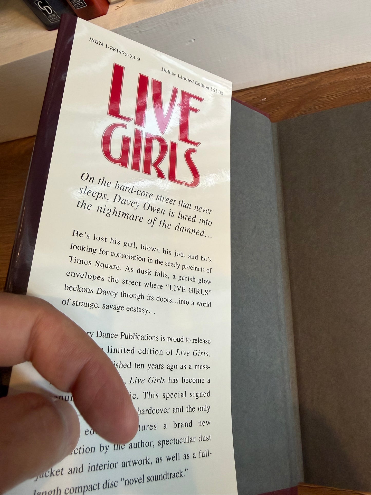 Ray Garton, Live Girls, Signed Limited #34, Cemetery Dance