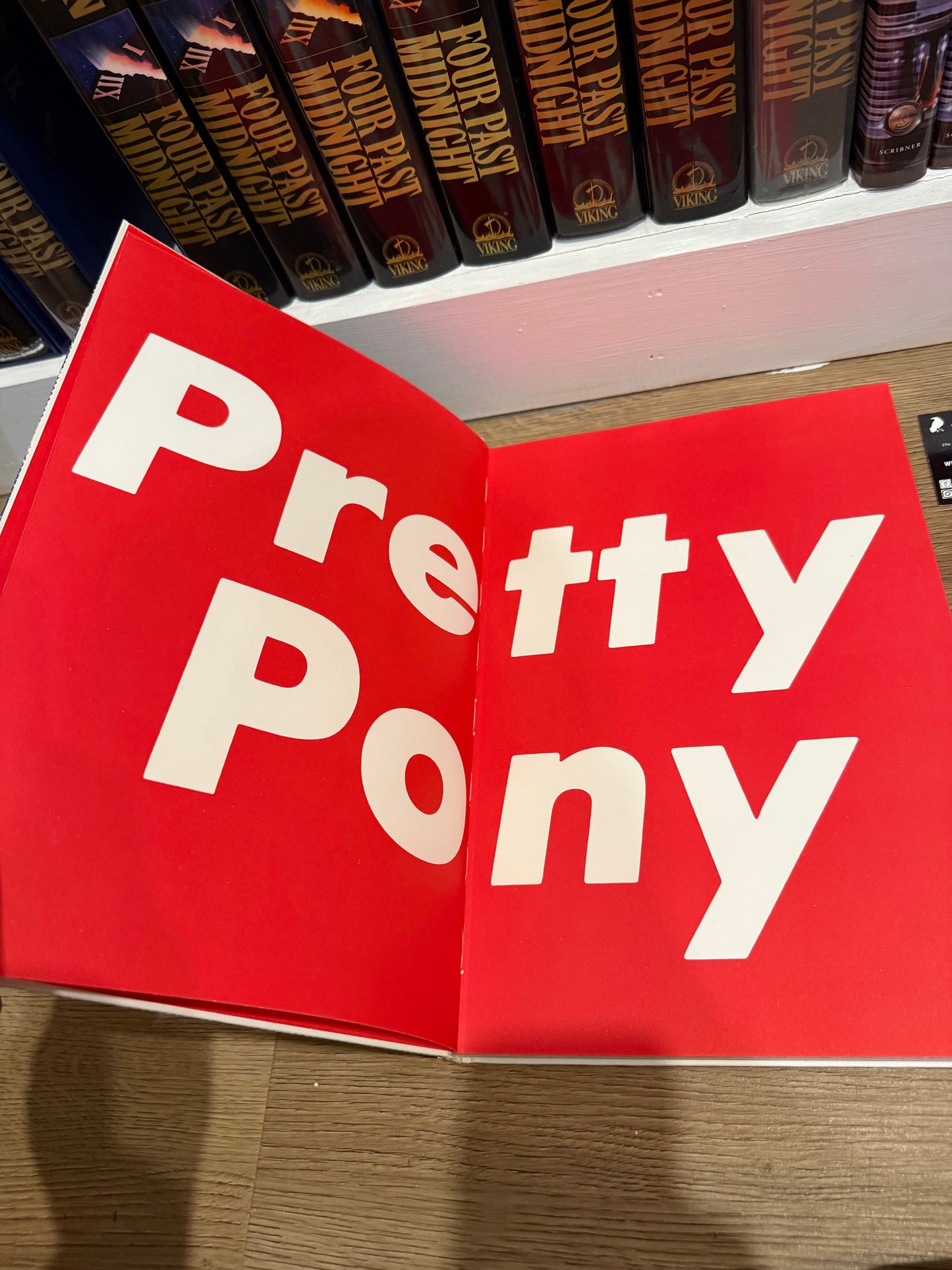 Stephen King, My Pretty Pony, First Edition, Knopf Whitney