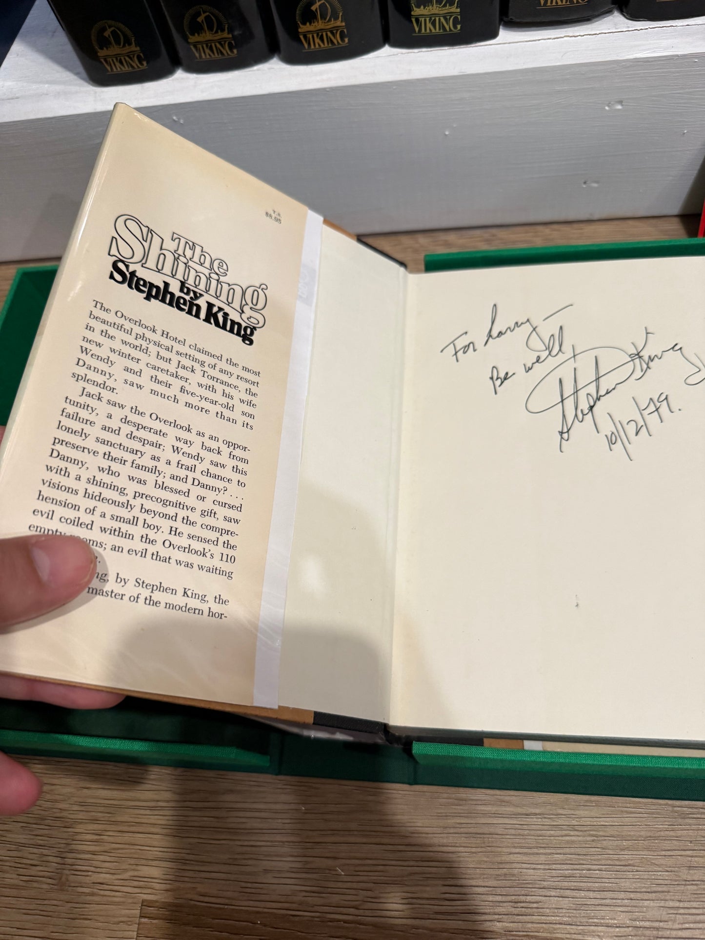 Stephen King, The Shining, First Edition INSCRIBED in 1979, Doubleday Publishing