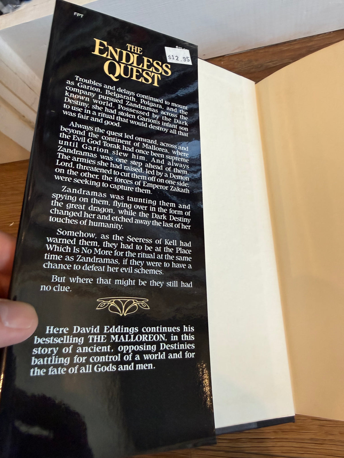 David Eddings, Sorceress of Darshiva, First Edition, Del Rey