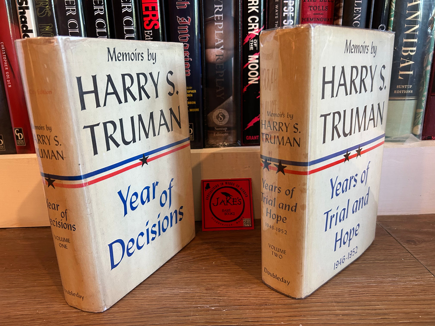Harry Truman, Year of Decisions and Years of Trial and Hope, Signed First Edition, Doubleday