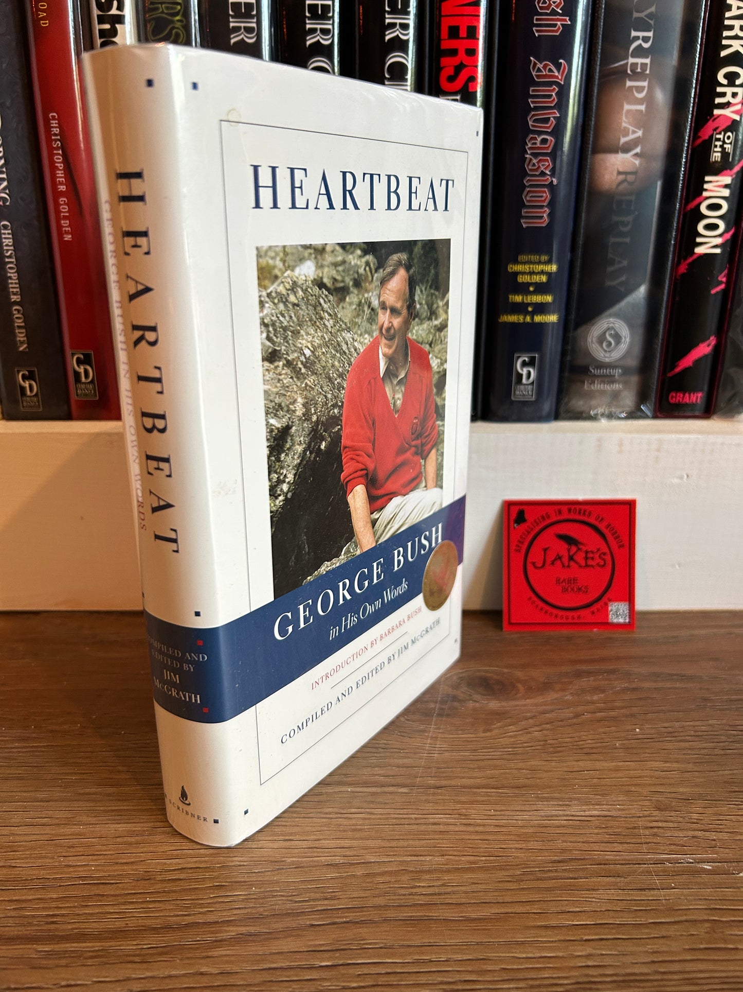 George Bush, Heartbeat, Signed First Edition, Scribner