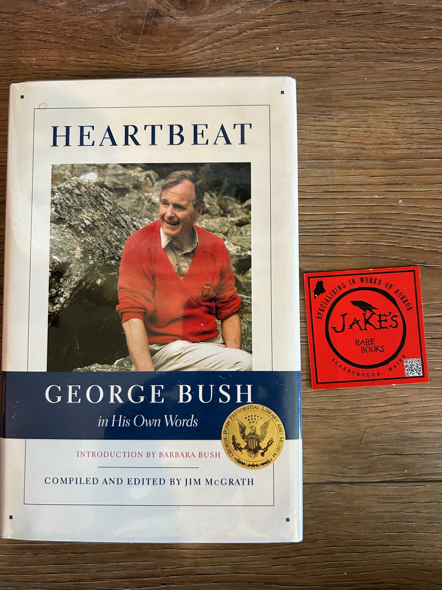 George Bush, Heartbeat, Signed First Edition, Scribner