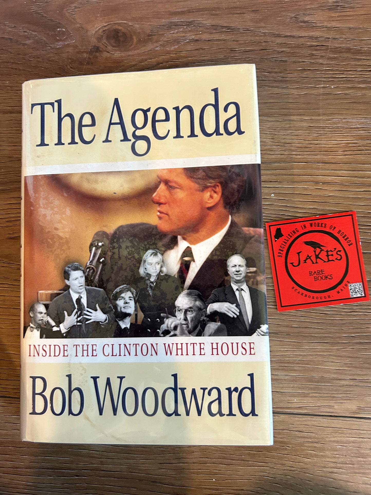 Bob Woodward, The Agenda, Signed by Bill Clinton, First Edition, Simon and Schuster
