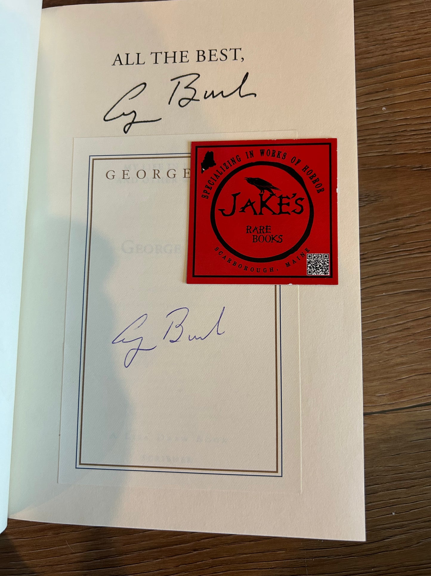 George Bush, All the Best, Signed First Edition, Scribner