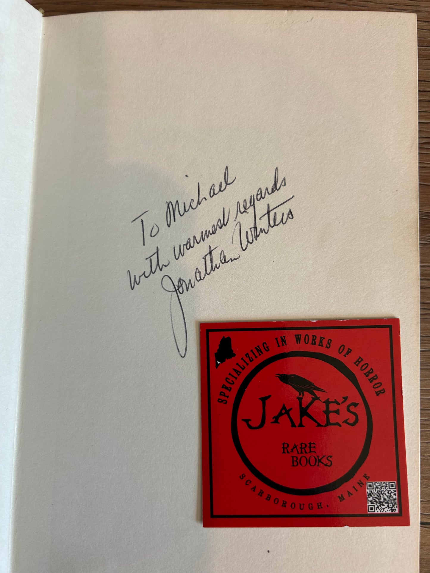 Jonathan Winters, Winter’s Tales, Signed First Edition, Random House