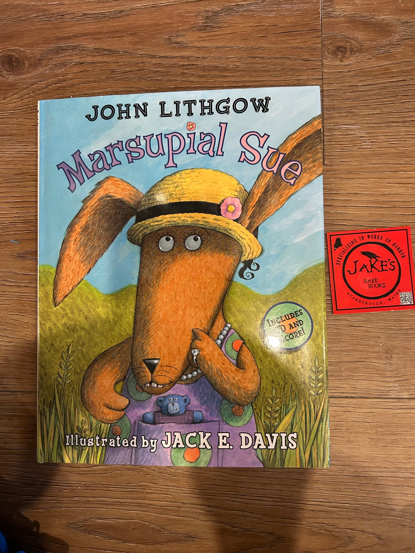 John Lithgow, Marsupial Sue, Signed, Simon and Schuster