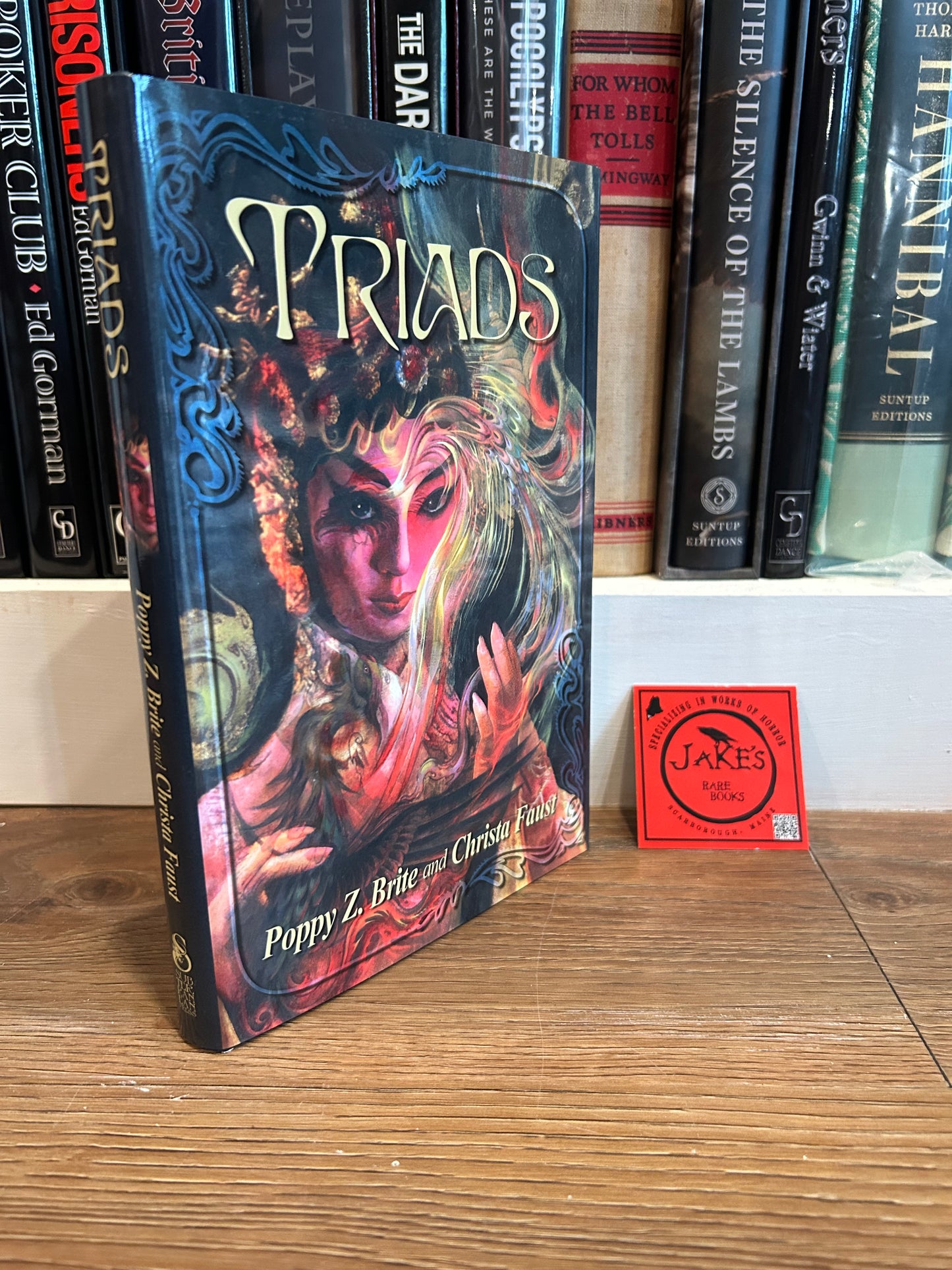 Poppy Brite and Christa Faust, Triads, Signed First Edition, #12 out of 250, Subterranean Press