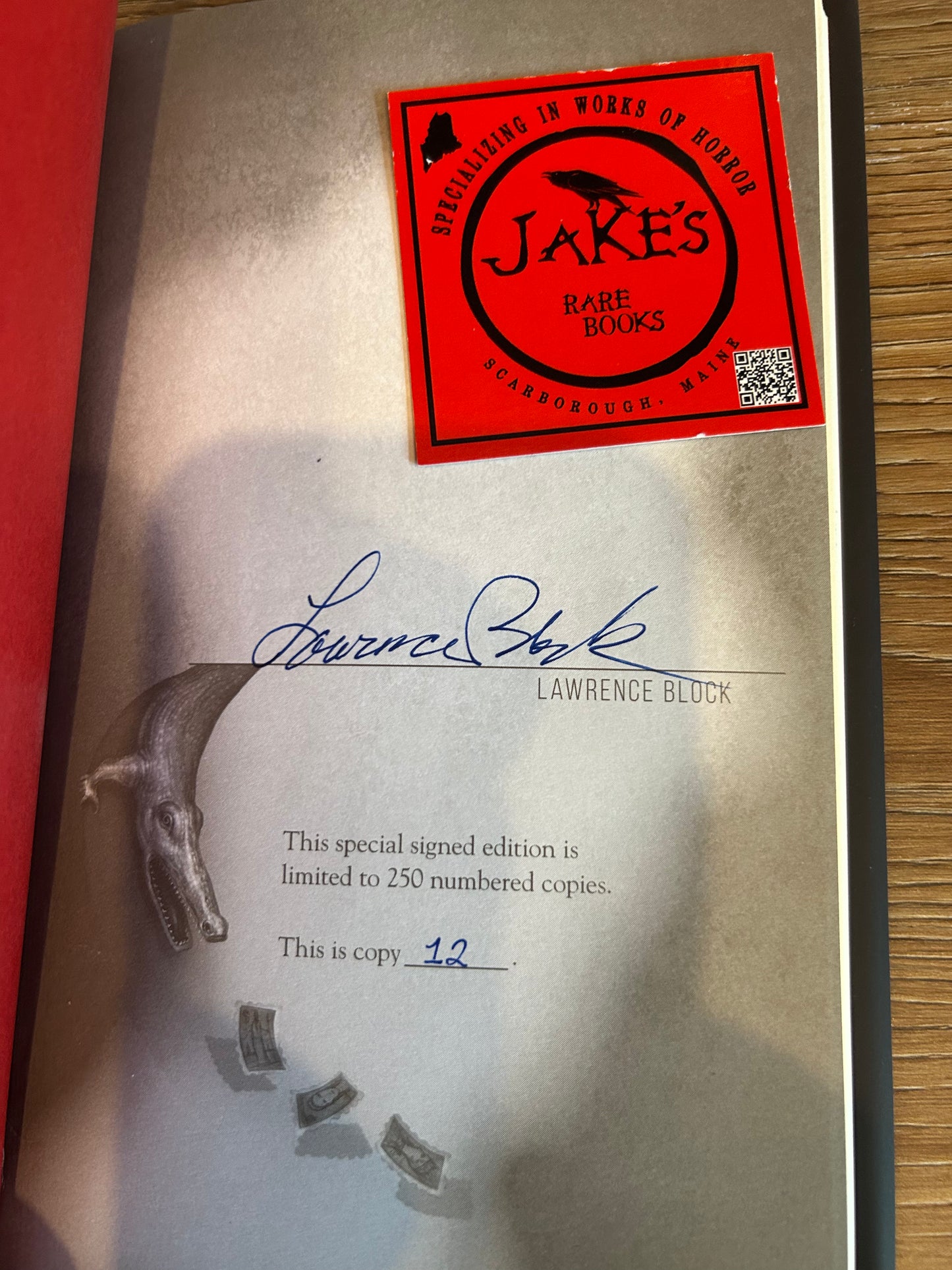 Lawrence Block, Keller’s Fedora, Signed First Edition #12, Subterranean Press