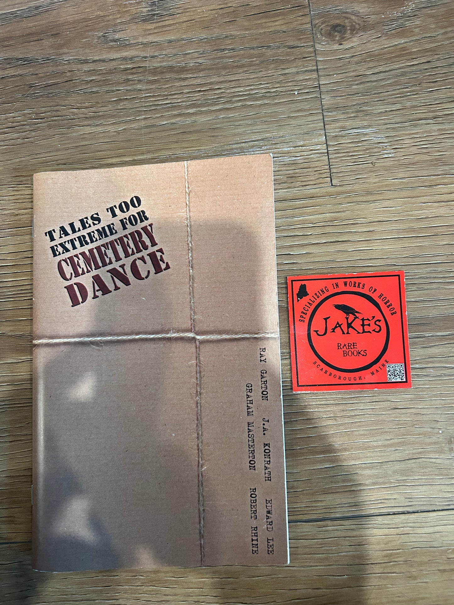 Tales Too Extreme for Cemetery Dance Chapbook, Signed First Edition, Cemetery Dance
