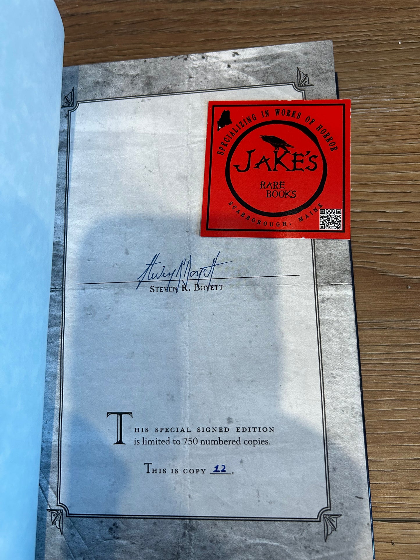 Steven Boyett, Mortality Bridge, Signed Limited Edition #12, Subterranean Press