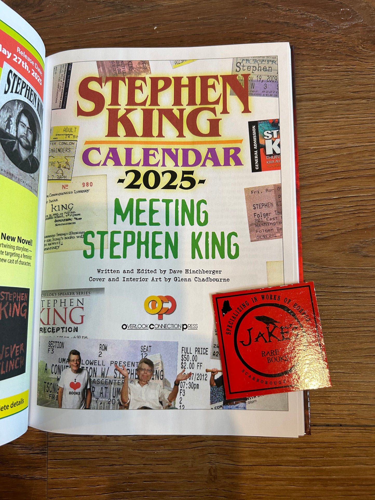 Stephen King Calendar 2025, Overlook Connection Press