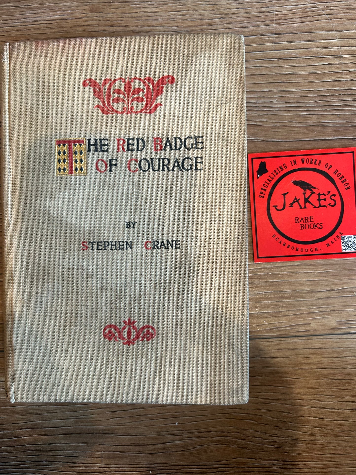 Stephen Crane, The Red Badge of Courage, First Edition, Appleton and Company