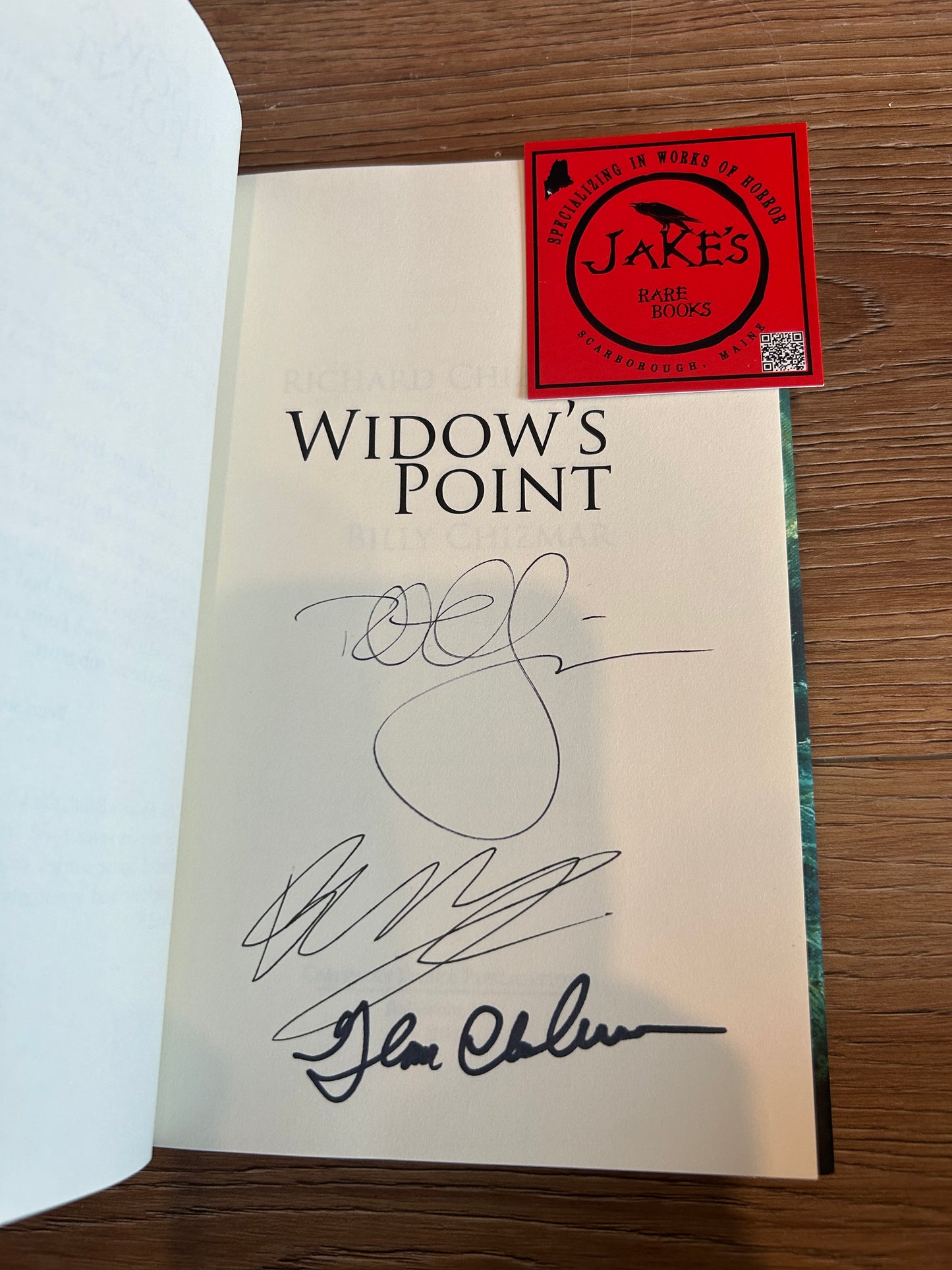 Richard Chizmar and Billy Chizmar, Widow’s Point, Signed Limited, Cemetery Dance