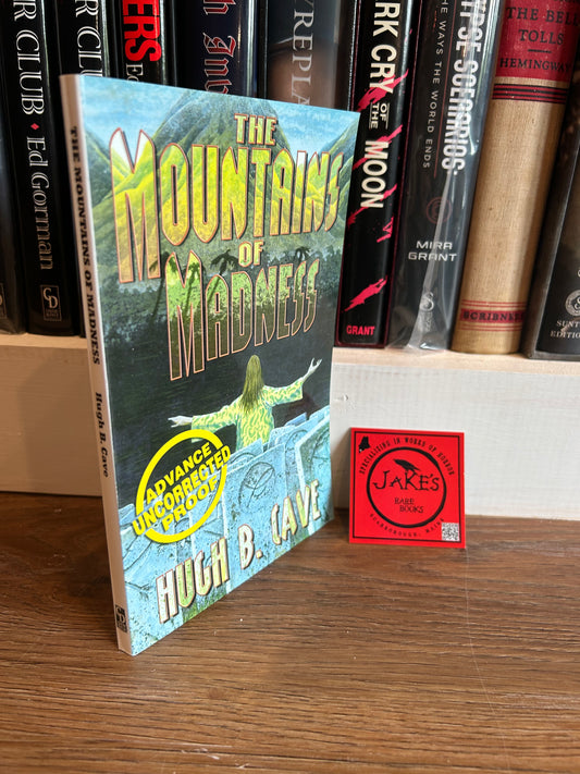 Hugh Cave, The Mountains of Madness, Advance Uncorrected Proof, First Edition, Cemetery Dance