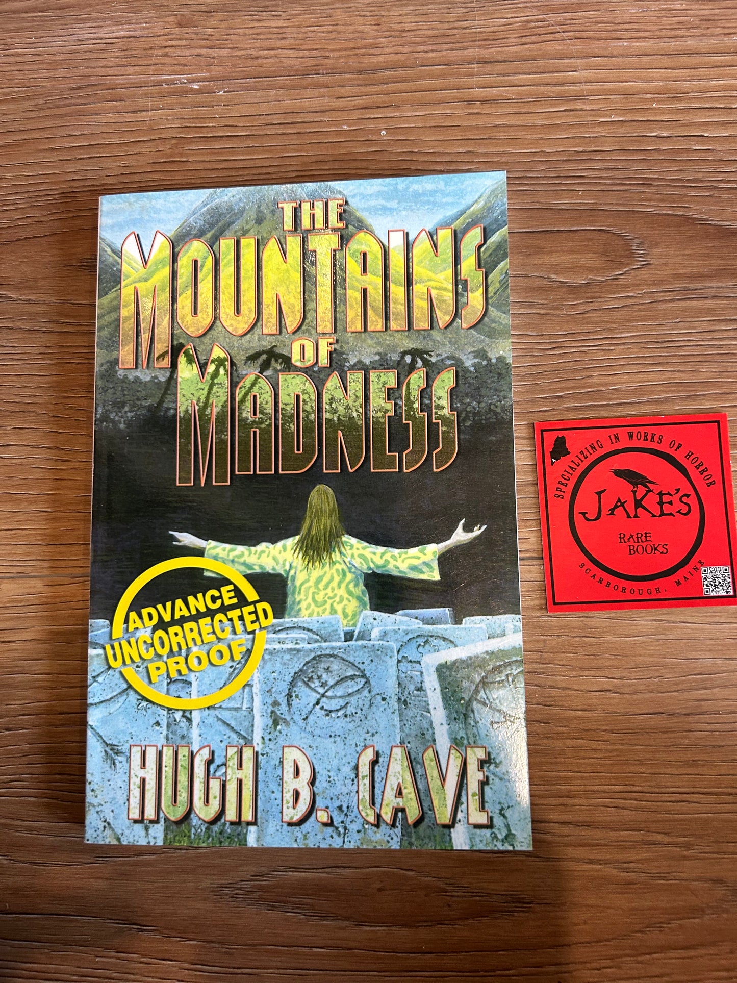 Hugh Cave, The Mountains of Madness, Advance Uncorrected Proof, First Edition, Cemetery Dance