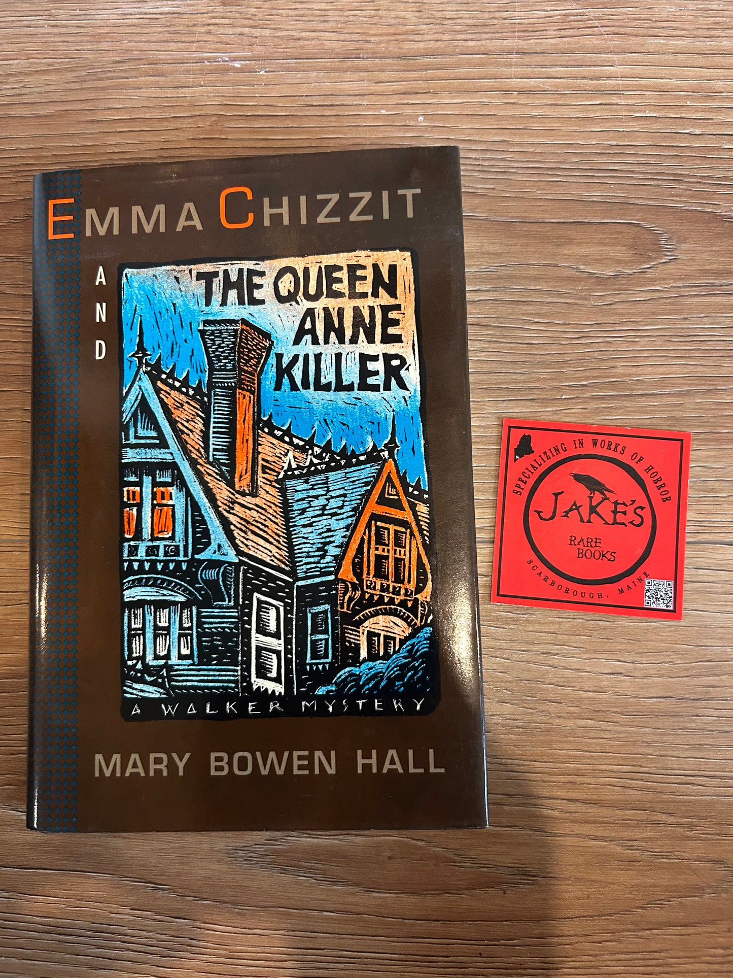 Mary Hall, Emma Chizzit and The Queen Anne Killer, Signed First Edition, Walker