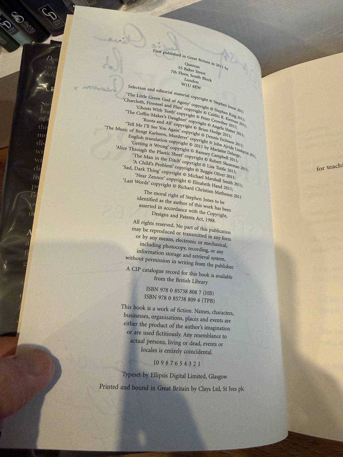 A Book of Horrors, First Edition, Signed by Many Authors, Jo Fletcher Books