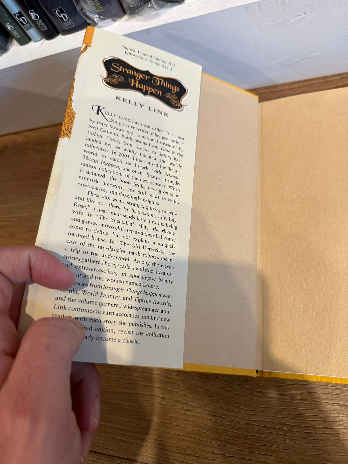 Kelly Link, Stranger Things Happen, Signed Limited #12, Subterranean Press