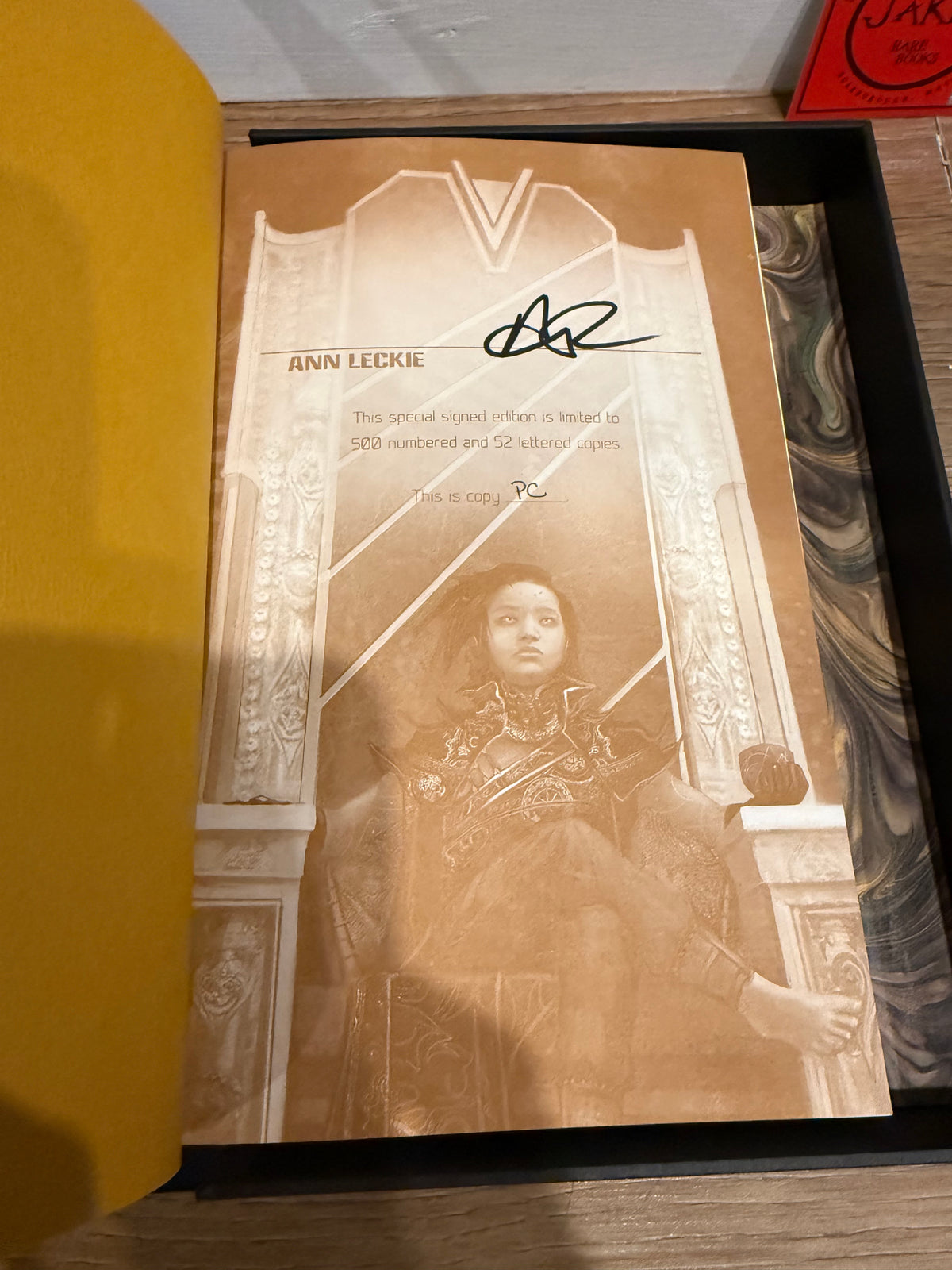 Ann Leckie, Ancillary Sword, Lettered Edition Publisher’s Copy, Subterranean Press