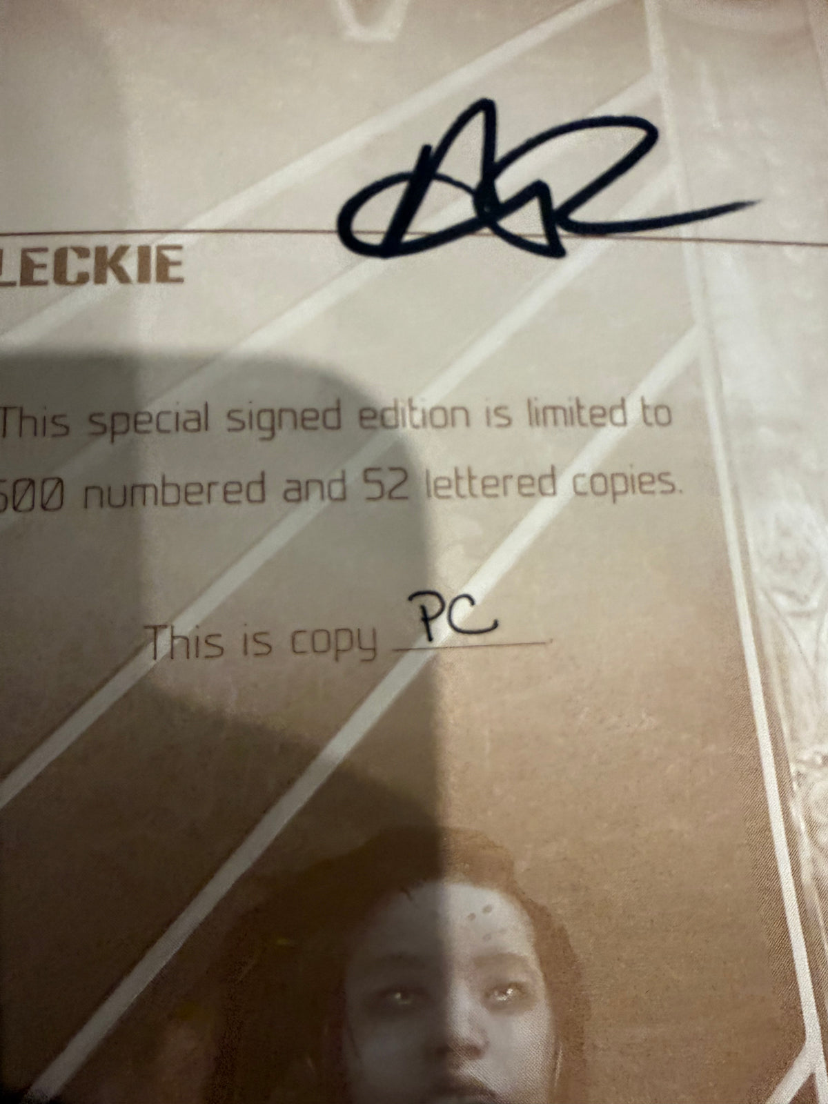 Ann Leckie, Ancillary Sword, Lettered Edition Publisher’s Copy, Subterranean Press