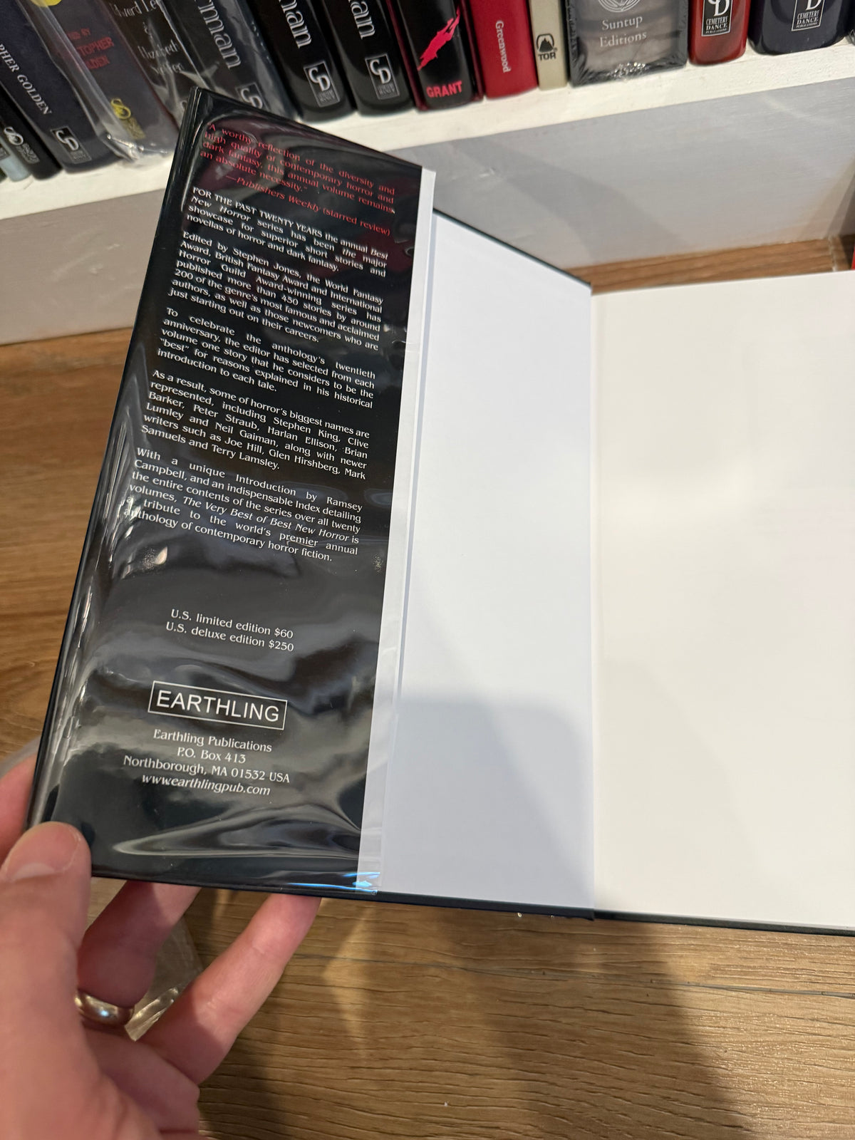 Very Best New Horror, Signed Limited #151, Earthling Publications
